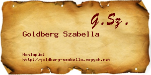 Goldberg Szabella névjegykártya